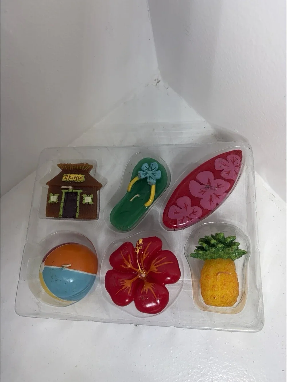 Floating Candles - Hawaiian Beach Themed - Set Of 6 (NEW)